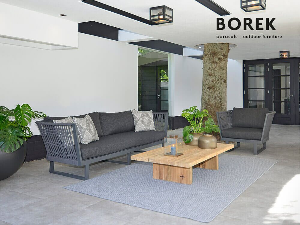  XXL-Gartensofa In Rope-Optik Für Gartenlounge - Altea Sofa