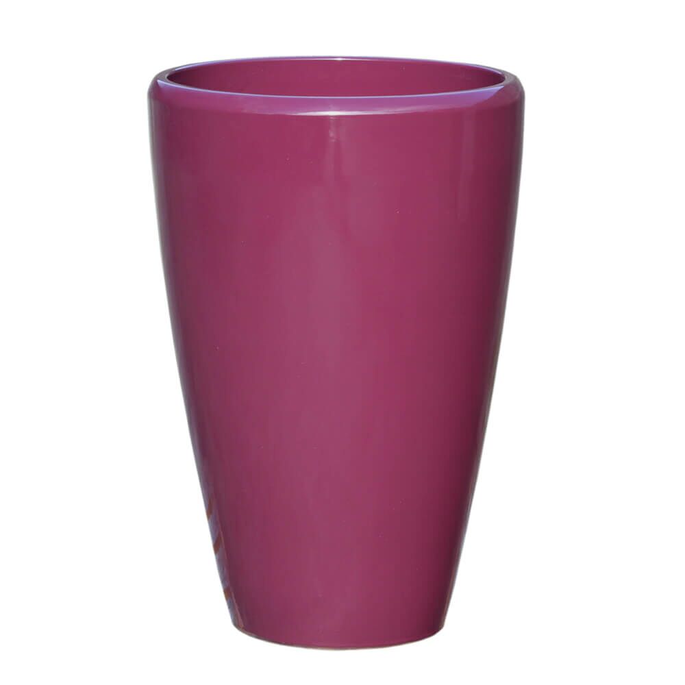  XXL Gartenvase Hoch - Steinzeug Frostsicher - Fuchsia Modern - Elektra Roza