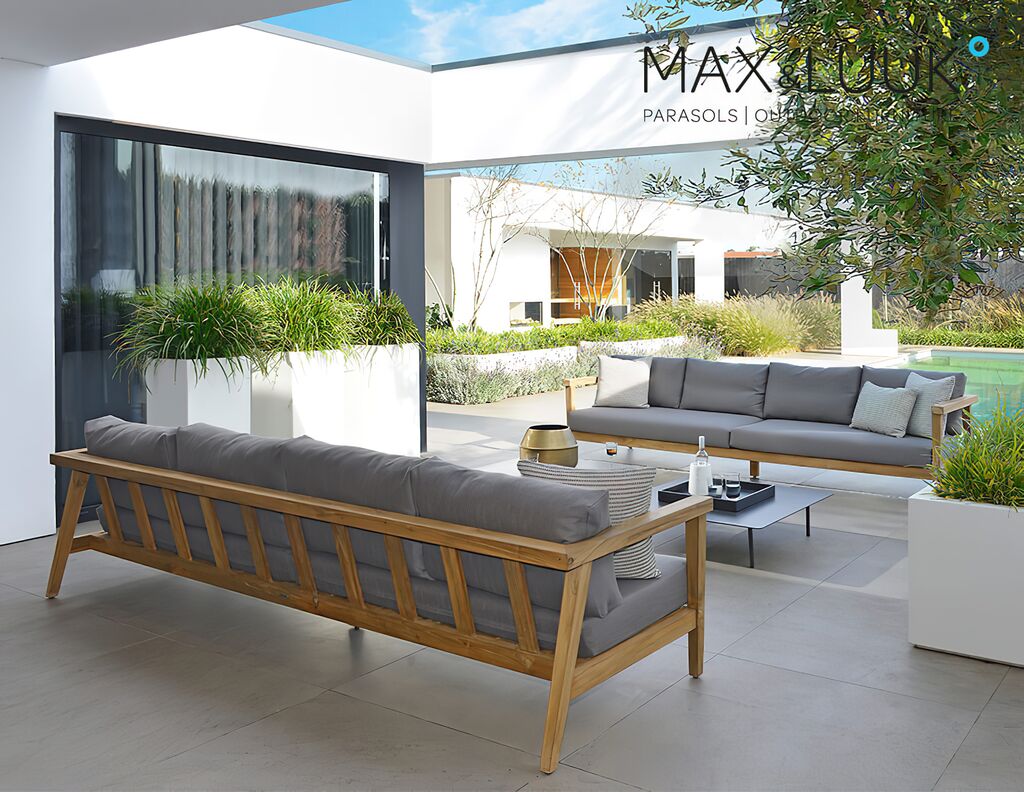  XXL Loungesofa Aus Teakholz Für Bis Zu 6 Personen - Duke Loungesofa