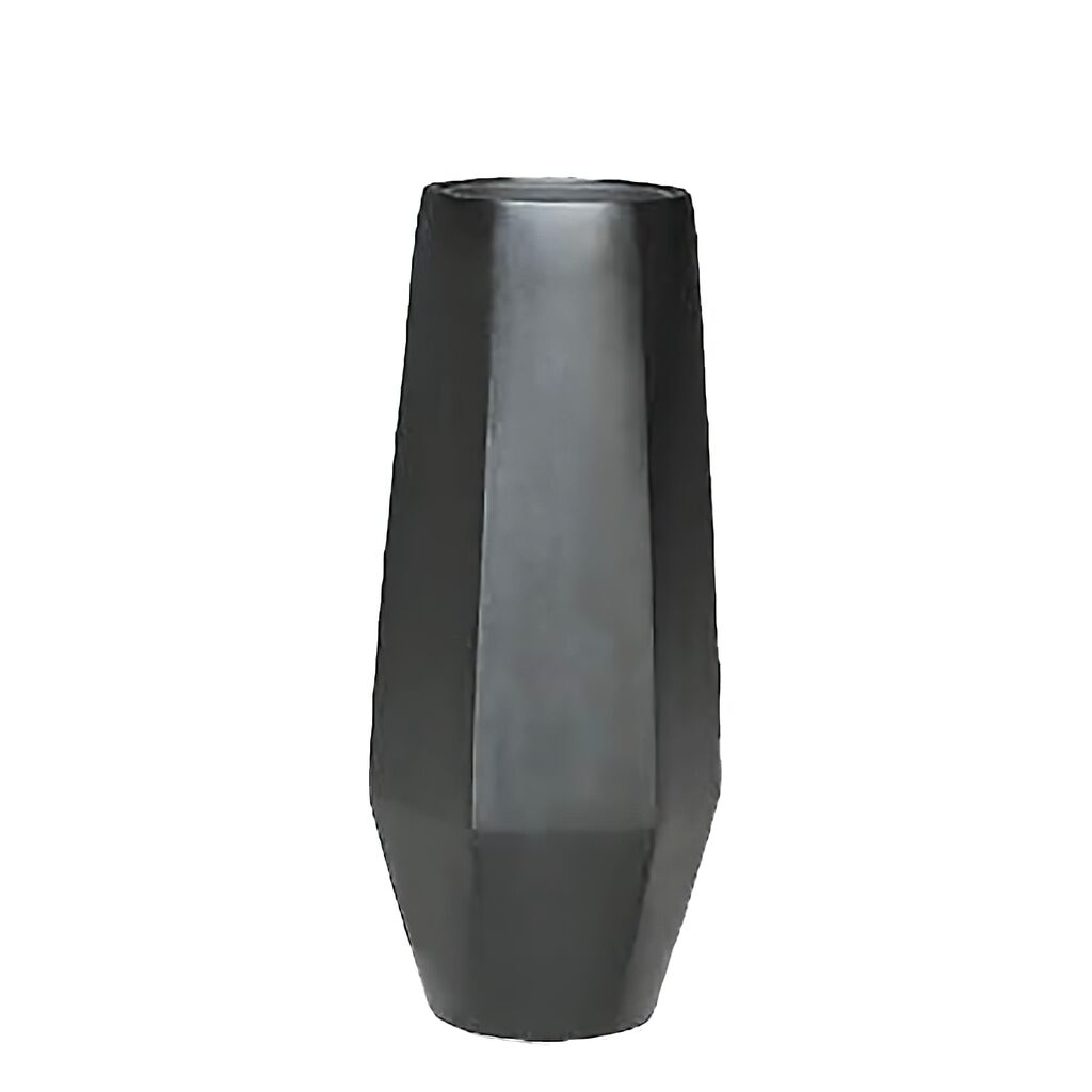  XXL Pflanzvase Mit Einsatz - Polystone - Schwarz - Modern - Ivie