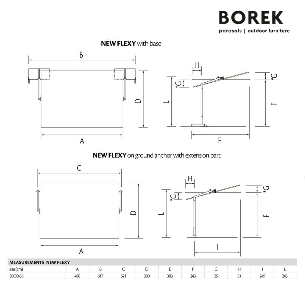  XXL Sonnenschutz Eckig Von Borek - Neigbar - New Flexy Sonnenschutz