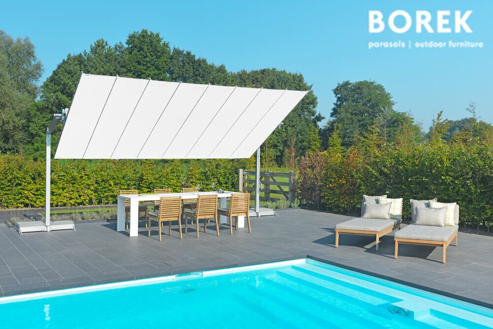  XXL Sonnenschutz Eckig Von Borek - Neigbar - New Flexy Sonnenschutz