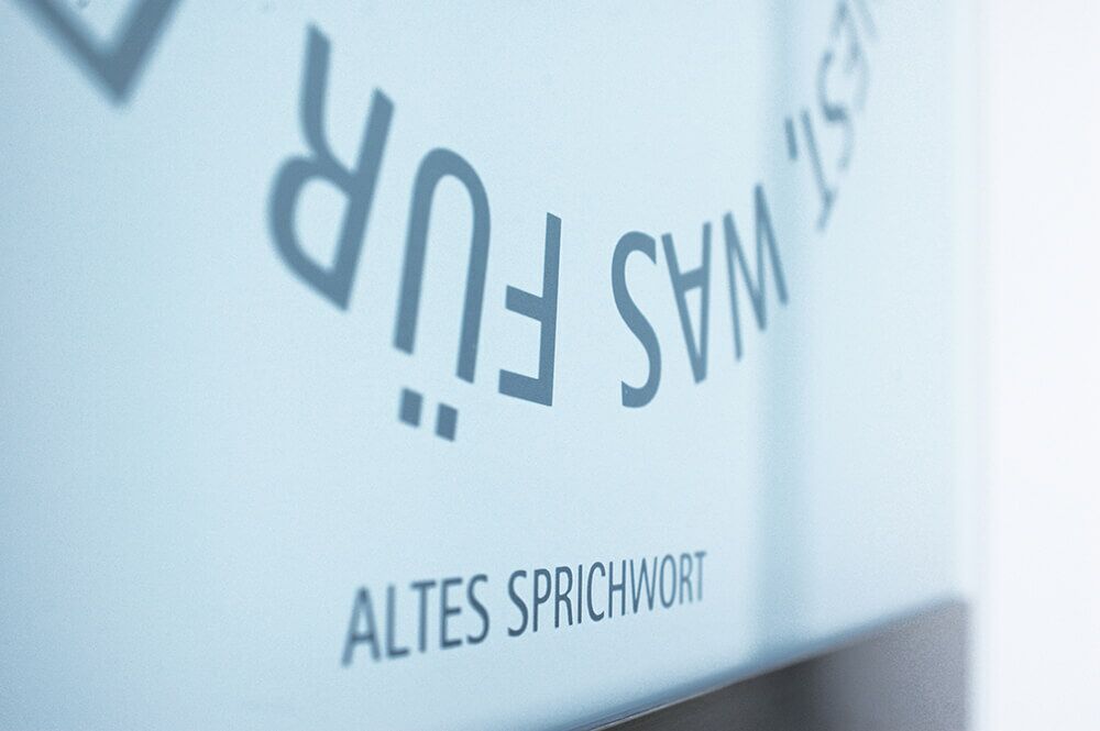  Zaunbriefkasten Modern Mit Spruch - Edelstahl & Glas - Hebe