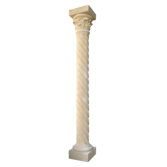  Ziersäule Mit Gedrehtem Muster Und Kapitell Zur Gartendekoration Aus Steinguss - Pilar